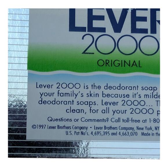 Vintage 1997 Lever 2000 Original Bar Soap Sealed Pack Of 2 - Picture 7 of 7